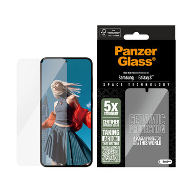 PanzerGlass Ceramic Screen Protector for Samsung Galaxy S25